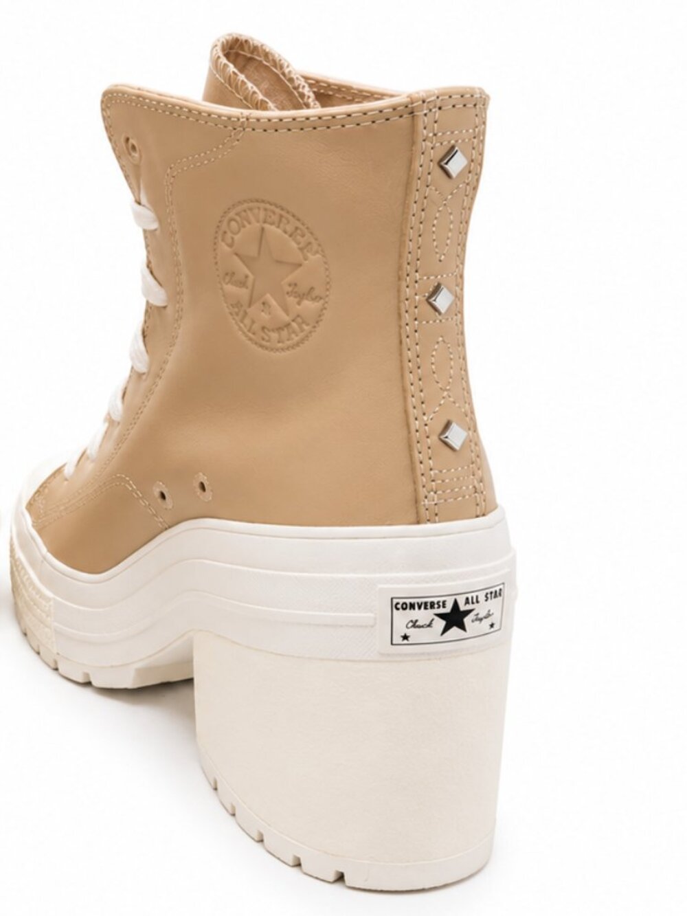 Converse Chuck 70 De Luxe Heel Tan Leather Platform BootA15470C Wom 9.5/mens 7.5 - Picture 6 of 10